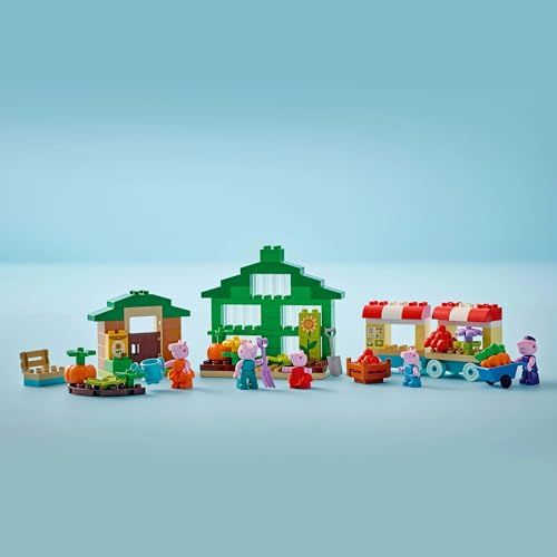 Image of LEGO DUPLO Peppa Pig Grandpa Pig's Garden and Greenhouse Building Set 10461 Building Blocks Toys for 2+ Gift for Boys and Girls