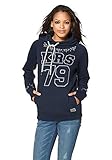 Sweatshirt von KangaROOS KANGAROOS Damen Sweatshirt Kapuze Hoodie Strass Applikationen Navy 36/38