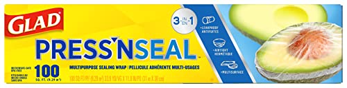 Glad® Press'n Seal® Plastic Food Wrap - 100 Square Foot Roll - 3 Pack (Package May Vary) #TOP6