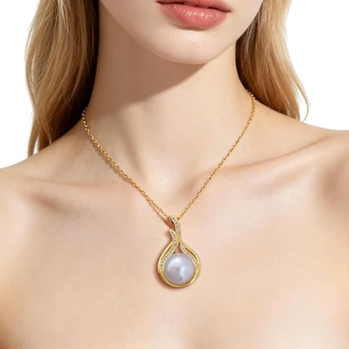 Gargantillas De Clavícula Para Mujeres | Acero Inoxidable Titanio Con Chapado En Oro - Collares Modernos De Tendencia Colgante Luna | para de Graduación, Citas, Vacaciones, Viajes y Ocasiones Especial