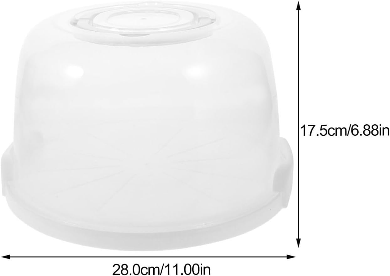 Luxshiny Reusable Cake Carrier Box Handle Portable Cake Container for Outdoor Events Easy to Clean Stable Base for Safe Transport for Cookies and Sweets