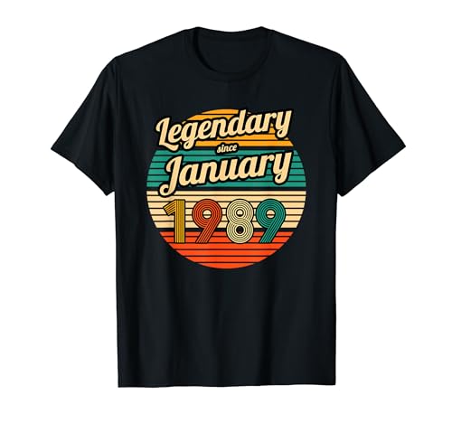 Legendary since January 1989 35th Birthday Men T-Shirt