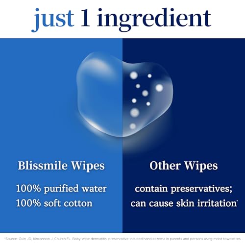 100% Water & Cotton Wet Wipes Travel Size - Individually Wrapped - Fragrance & Preservative-Free for Baby, Women & Sensitive Skin - Gentle Hand, Face, Body & Feminine Care - 22 Count