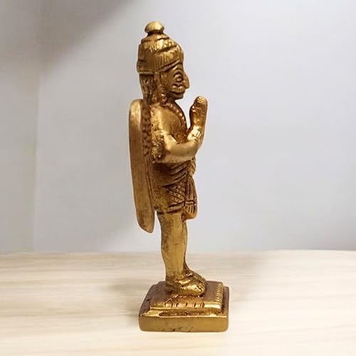 Estatua de Garuda de Latón Hecha a Mano 3.25 pulgadas miniatura 4