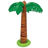 Inflatable Palm Tree, 34-Inch - Multicolor (Pack of 1)