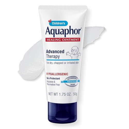 Aquaphor Children's Advanced Therapy Healing Ointment, 41% Petrolatum Skin Protectant Ointment for Minor Wound Care, Chapped or Cracked Skin and Lips, 1.75 Oz Tube