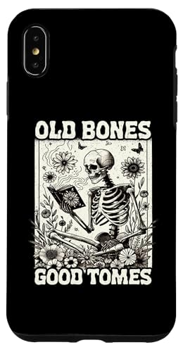 Old Bones Good Tomes Book Lover Bookworm �X�P���g���u�b�N �X�}�z�P�[�X iPhone XS Max �p