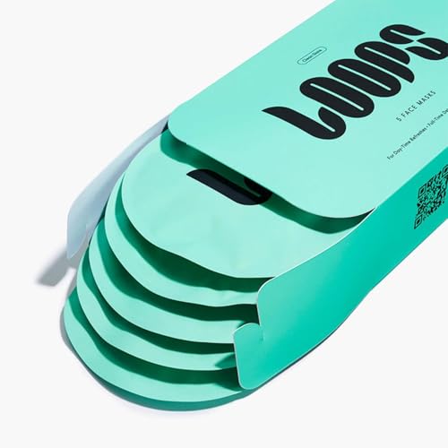 Image of LOOPS Clean Slate - Detoxifying Korean Hydrogel Face Masks, 5pc