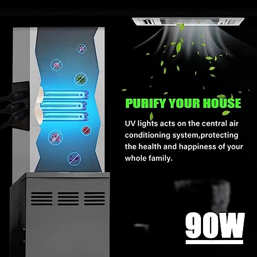 Image of UV Light for AC System, UV-C lamp for Whole House, Germicidal Duct Uv Light Hvac uv light (90, watts)