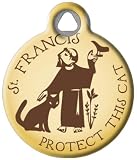 Dog Tag Art Religious Custom Pet ID Tag for Dogs and Cats, Personalized Dog Tag with Customized Iden