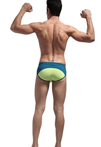 BRAVE PERSON Men's Sexy Color Matching Beach Swimwear Sport Shorts Swim Briefs B1135