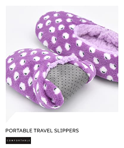 Image of DICUIRD Slipper Socks For Women With Grippers, Fuzzy With Non Slip Bottoms, Cozy Warm Fuzzy Slippers