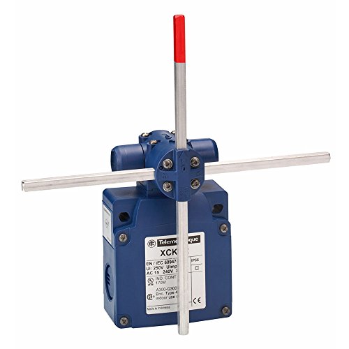 Telemecanique Sensors XCKVR54D1H29 Limit Switch, 300 VAC, 10 amp, (2x) 2 NC, Rotary Head, Crossed Metal Rods