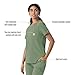 Carhartt Scrubs for Women Force Cross-Flex Crew Neck Tops with 1 Pocket, Green Slate, 2X