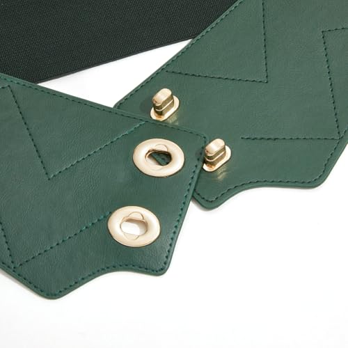 Wide Elastic Belt for Women Dresses Fashion Leather Corset Belt Stretch Cinch Waist Belt for Lady Girls3