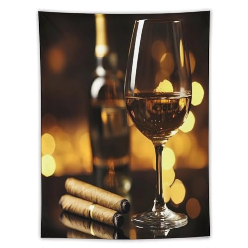 Tapiz vertical divertido y estético de whisky, decoración para dormitorio y sala