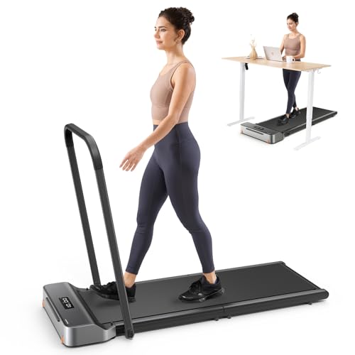 WalkingPad Z1R Foldable Walking Pad with Handle Bar Treadmill for Home Office Under Desk Treadmill with Adaptive Speed Control Compact Design for Small Spaces