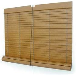 Persianas Madera Alicantinas Persianas Alicantinas Persianas Alicantinas de Madera | Color Nogal | 140 x 220 cm (Ancho x Alto) | Cortinadecor