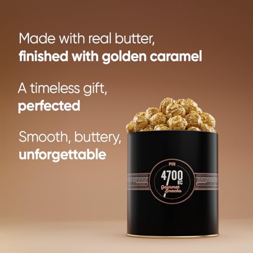 Image of 4700BC Gourmet Popcorn, Butter Toffee Caramel, Tin, 125g (Pack of 3)
