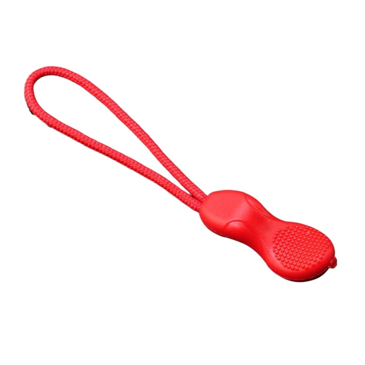 500 Uds. Extremo del tirador de cremallera, fijador de etiquetas de cuerda, Clip de repuesto con lengüeta de cordón con cremallera, hebilla rota for coser ropa, bolsas de viaje (Color : Red)