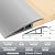 Vinyl-Door-Threshold-Ramp Door-Transition-Strip 36 inch, Threshold 1/2'' ~ 3/5'', Thresholds Ramps for Doorways, Wheelchair Ramp Edge-Reducer Threshold-Transition-Strip for Home/Door/Floor (Grey)