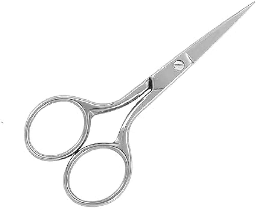 1PCS Straight scissors, Mustache Nose Hair Scissors, Embroidry,4.5 inch-picture-30
