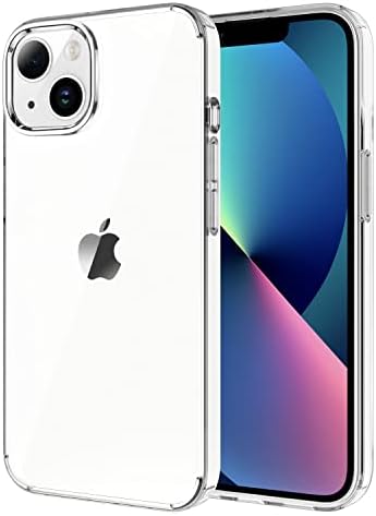 iCatchy For iPhone 13 Case 6.1-Inch, Shockproof Bumper Cover, Anti-Scratch Clear Back Compatible with iPhone 13 (Clear)