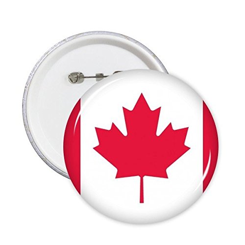 Badge Canada drapeau national rond symbole pays motif mark en lot de 5 pièces taille S