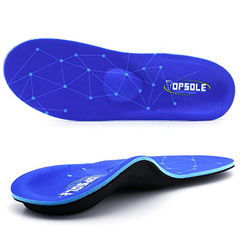 TOPSOLE Orthopädische Einlegesohlen Arch Support Schuheinlagen für Plattfüße,Plantarfasziitis,Fußschmerzen,Hohem Fußgewölbe,Überpronation,Metatarsalgie, Fersensporn Einlagen Schuhe für Herren Damen Cover
