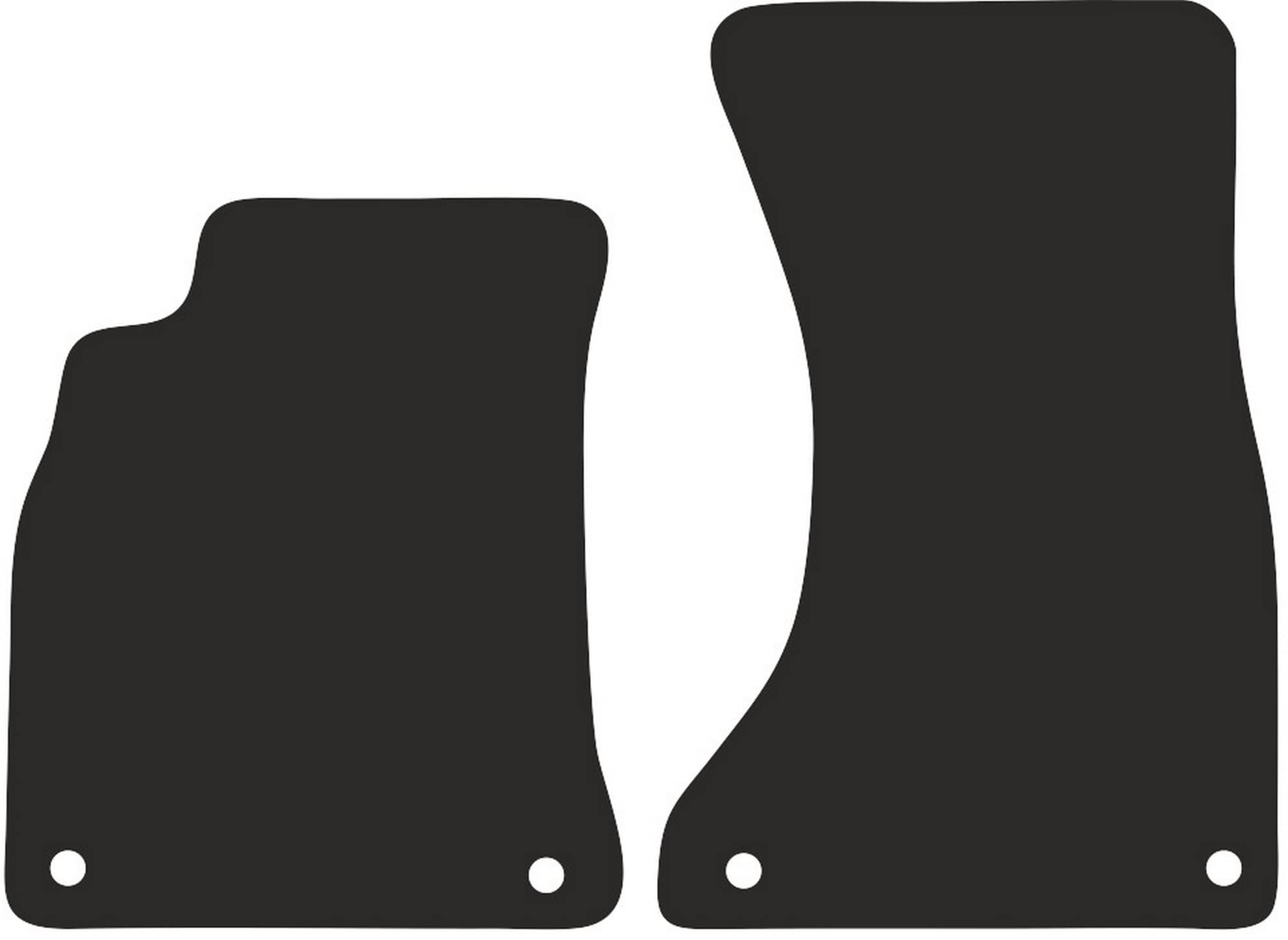 Tappetini Gomma Posteriori Su Misura Per Audi A4 B8 (2007-2015) - Set 2 Pezzi Per Berlina, Station Wagon, Avant, Allroad - Antiscivolo, Facili Da Pulire, Colore Nero