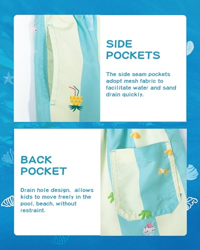 Image of SURF CUZ Boys Swim Trunks Toddler Swim Shorts UPF 50+ Bathing Suit for Boy Swimsuit Quick Dry Mesh Beach Boardshorts Swimwear
