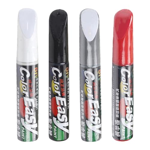 4 PIEZAS Pluma De Retoque Del Coche - Rotulador Arañazos Coche | Bolígrafo De Reparación Arañazos Coche | Bolígrafo Retoque Coche | Rasguños Reparación De Pintura Pluma | Bolígrafo De Pintura Coche