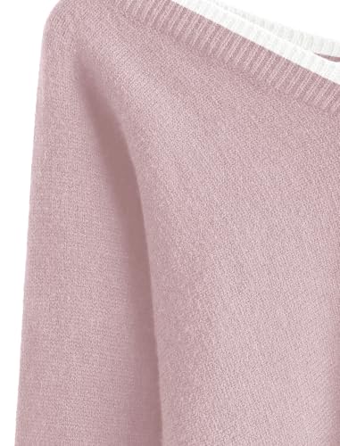 Image of ZAFUL Women's Cropped Sweater V-Neck Long Sleeve Pullover Jumper Knit Top