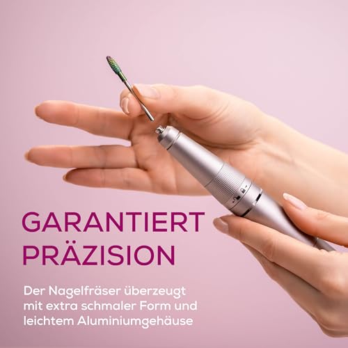 Beurer MP 200 StudioNails Pro Maniküre-/ Pediküre-Profistation 3-in-1, elektrischer Nagelfräser mit UV-/LED-Lampe & Staubabsauger, geeignet für Gel - und Acrylnägel, 26 000 U/min, 9 Aufsätze