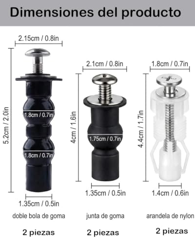 Tornillos para W.C. 9 Imagen adicional