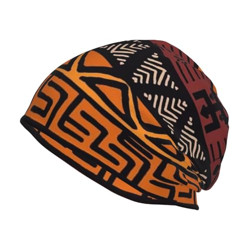 African Style Slouchy Beanie Cap African Knit Hat Africa Beanie Winter Hats Cap Ethnic Slouchy Hat for African Women Men