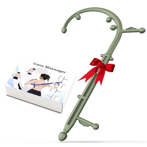 AISZG Back and Neck Massager - Massage Trigger Point Cane,Self Massage Tool,Handheld Back,Neck,Shoulder,Leg,Foot Massager Rod,Birthday Gifts for Women Men Mom Him Her