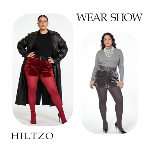 Image of Women's Plus Size Tights High Waist Sheer Semi Opaque Ultra-Soft Pantyhose XL, 2XL, 3XL, 4XL