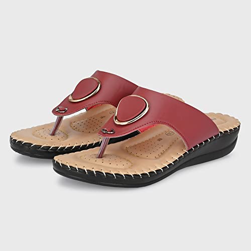 Image of Centrino Women's Thong Comfortable Ortho Care Ladies | Fashion Wear Sandal & Chappal | Soft Cushioned for More Comfort (7902)