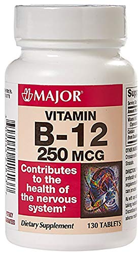 Vitamin B-12 100 MCG / 250 MCG / 500 MCG - 130 Tablets (250 MCG)