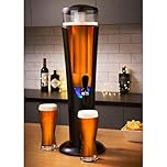 New Big Chill Light Up Beer Dispenser, Beer with Ice Cooler, Beer Tap Nozzle to Pour The Perfect Pint, Colour Changing LED Lights, Party Sized 3 Litre Capacity - Black
