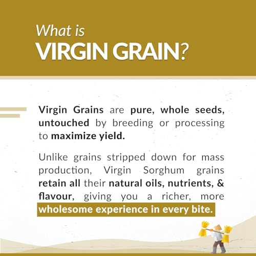 Image of TWF Virgin Sorghum - Jowar Flour|Jwari|Juwar|Jwar|Solam|Jonna|Joar|Stone-Ground Gluten-Free Flour for Rotis,Bhakris & Gluten-Free Baking|Unadulterated & Nutrient-Rich|From Virgin Grains, 1.5 Kg (Pack of 3)