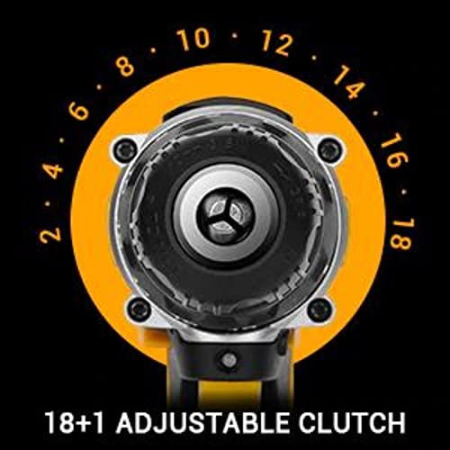 DEKO Akku Bohrschrauber 20 V - Akku Bohrschrauber Set - Bohrschrauber Klein mit 2-Gang-Schaltung und ergonomischen… – Bild 6