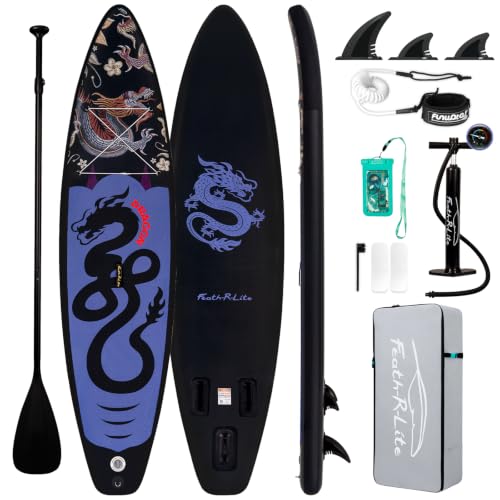 FunWater 11'&times;32'&times;6' Inflatable Stand Up Paddle Board with Premium SUP Paddleboard Accessories...
