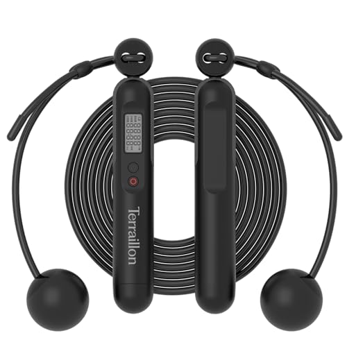 Corde a sauter connectee Bluetooth TERRAILLON avec application de suivi gym