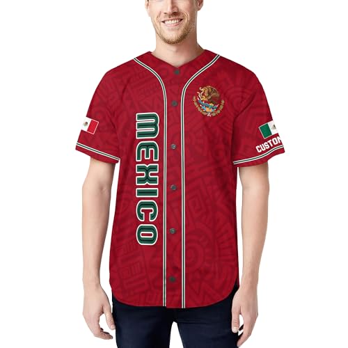 Camiseta personalizada de béisbol, jersey de béisbol México miniatura 2