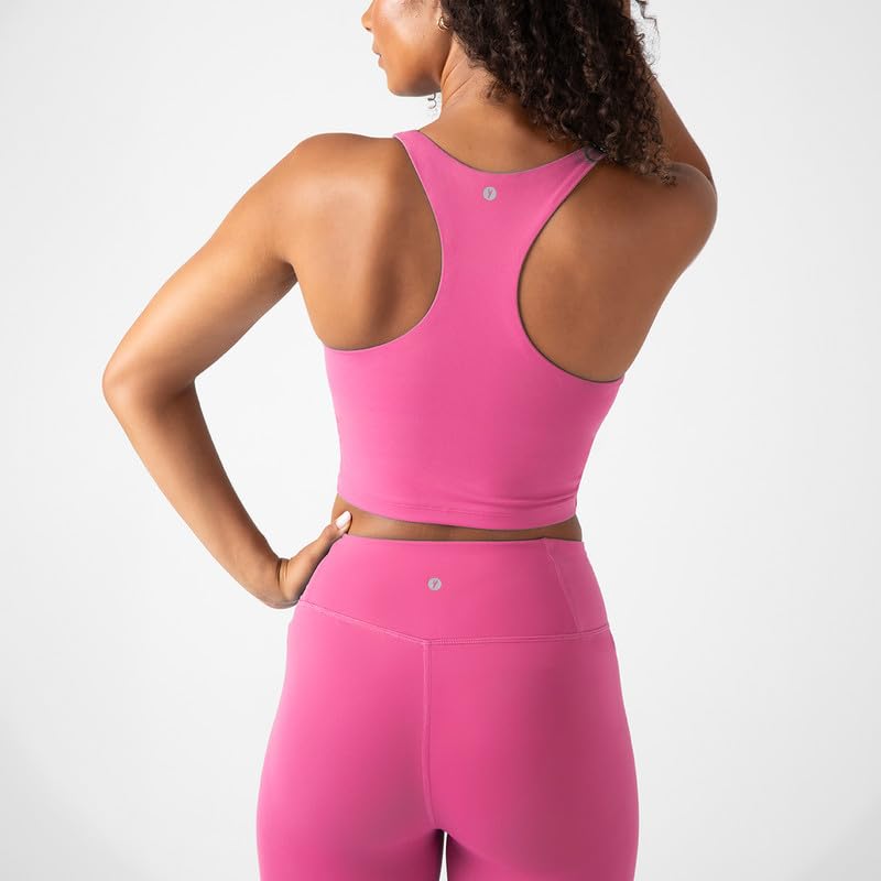 Image of YITTY Active Sports Bra Tank, Tank Top for Women with Built-in Bra, Racerback, Removable Cups, Low-Impact Yoga and Gym