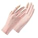 keynoyin Outdoor Sports Cycling Touch Screen Gloves, Breathable and Cool Lightweight Gloves - Leak Two-Finger Pink