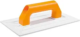 Desempenadeira Plástica Cabo Plástico para Grafiato Branca 30x18cm