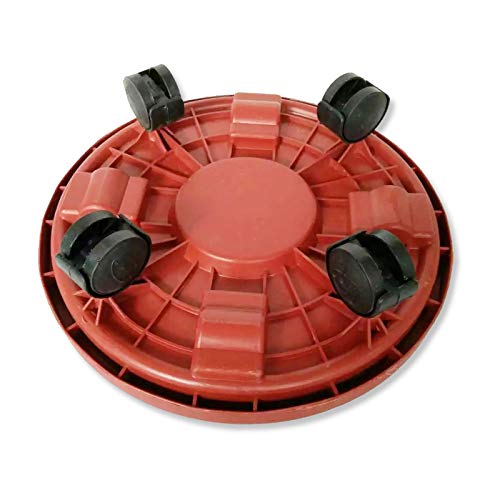 Myuilor 12" Black Plant Caddy,1 Pack Of Plant Pallet Caddy With Wheels, Round Flower Pot Mover, Indoor Rolling Planter Dolly On Wheels #TOP4